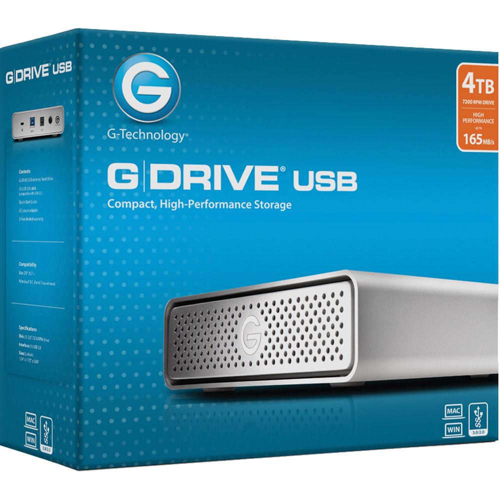 G-Technology 4TB G-DRIVE USB G1 USB 3.0 Hard Drive
