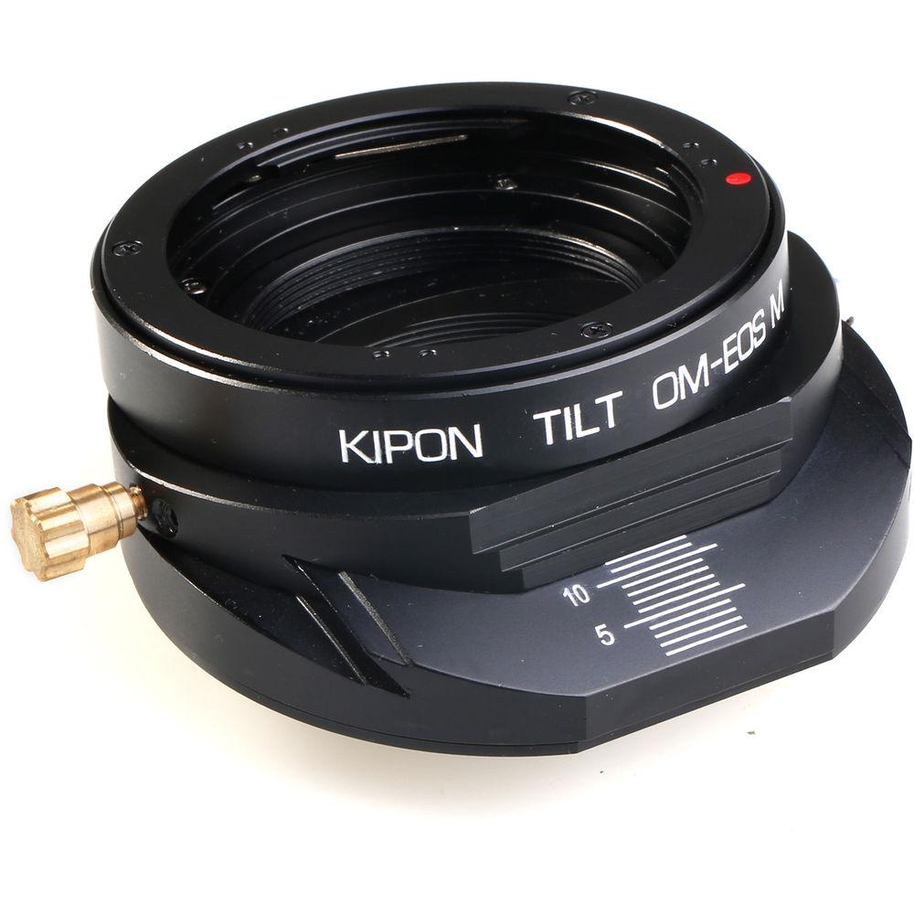 KIPON Lens Mount Adapter for Olympus OM Lens to Canon EF-M-Mount Camera with Tilt Functionality