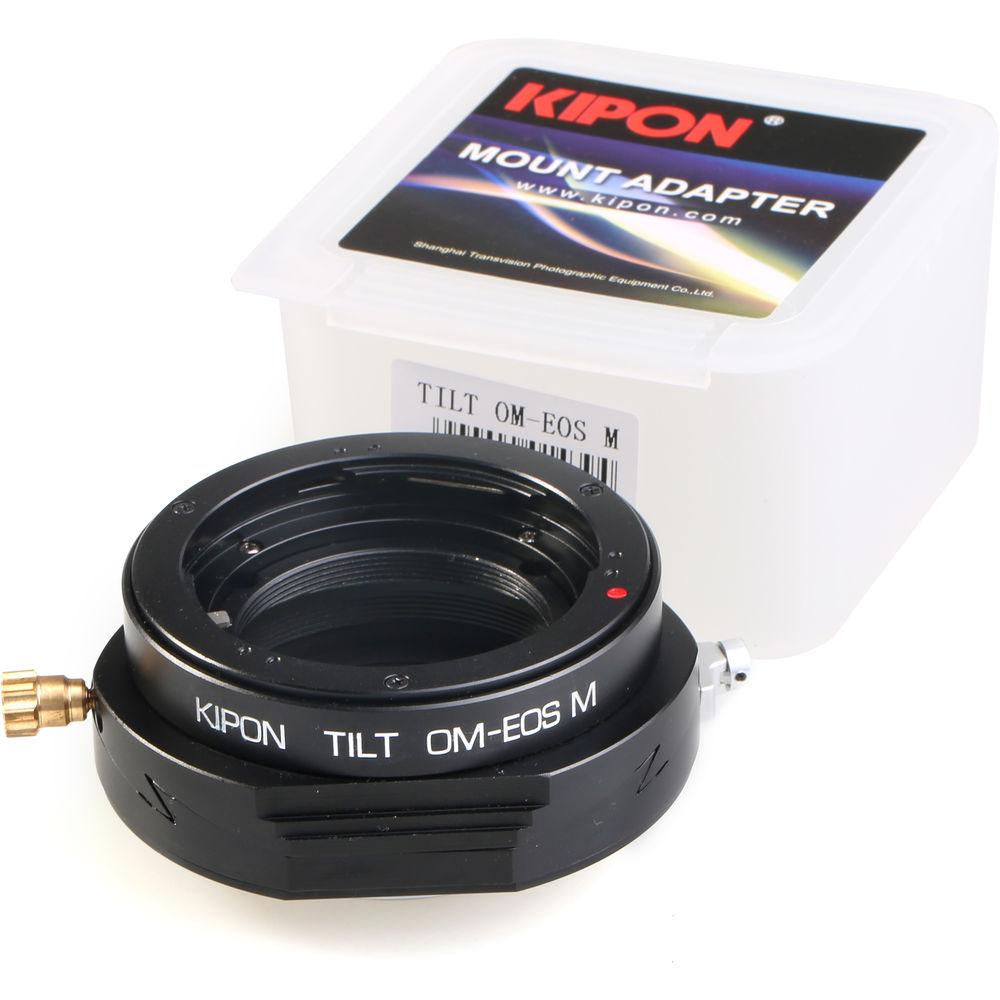 KIPON Lens Mount Adapter for Olympus OM Lens to Canon EF-M-Mount Camera with Tilt Functionality