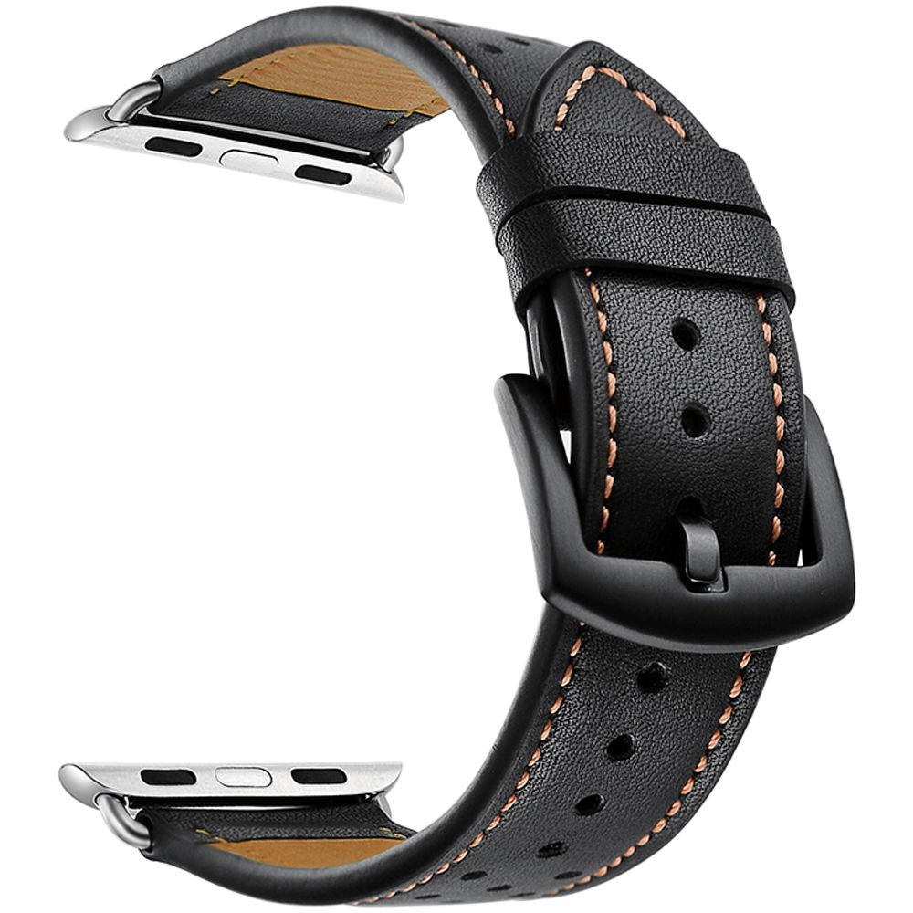 CASEPH Genuine Leather Band for 42mm 44mm Apple Watch