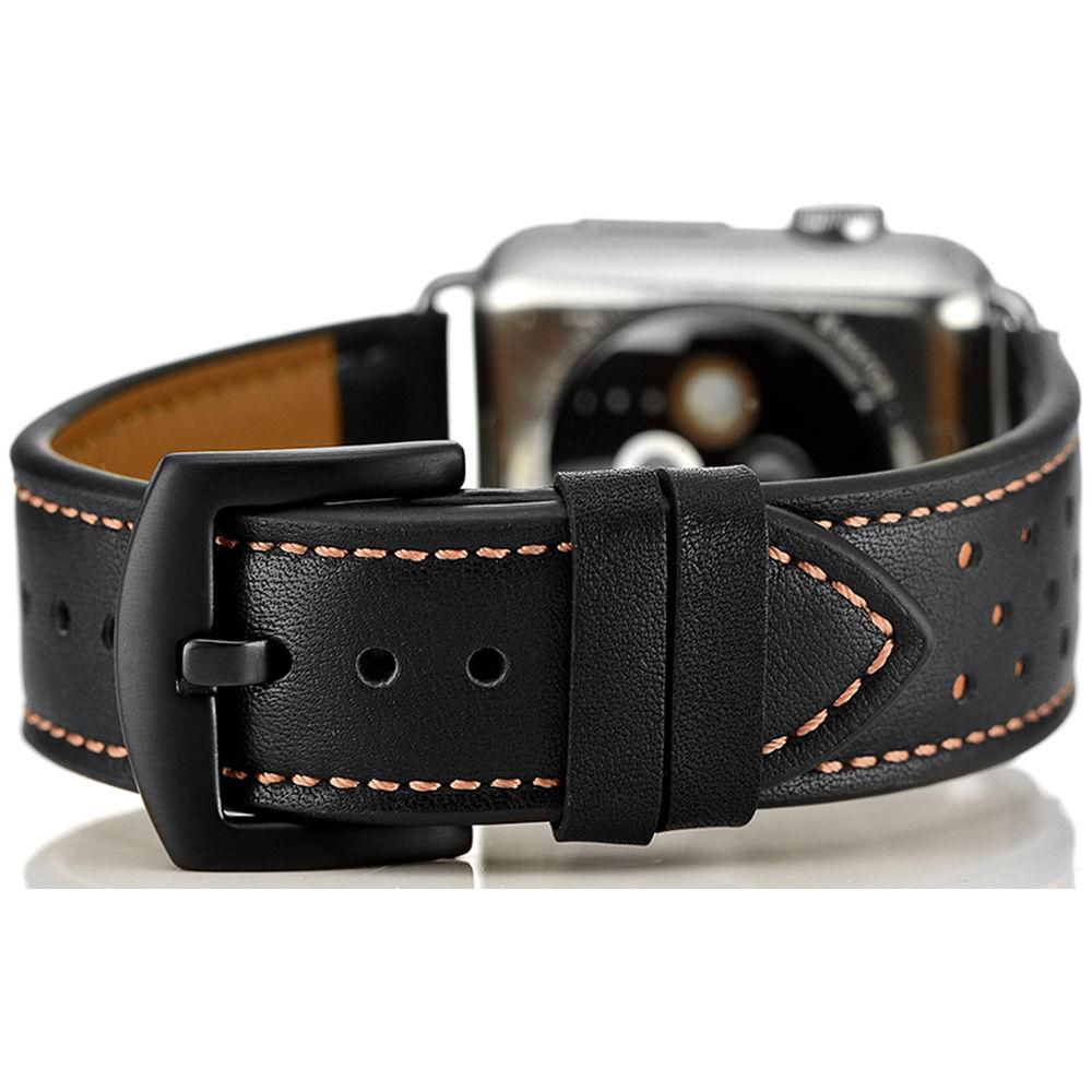 CASEPH Genuine Leather Band for 42mm 44mm Apple Watch