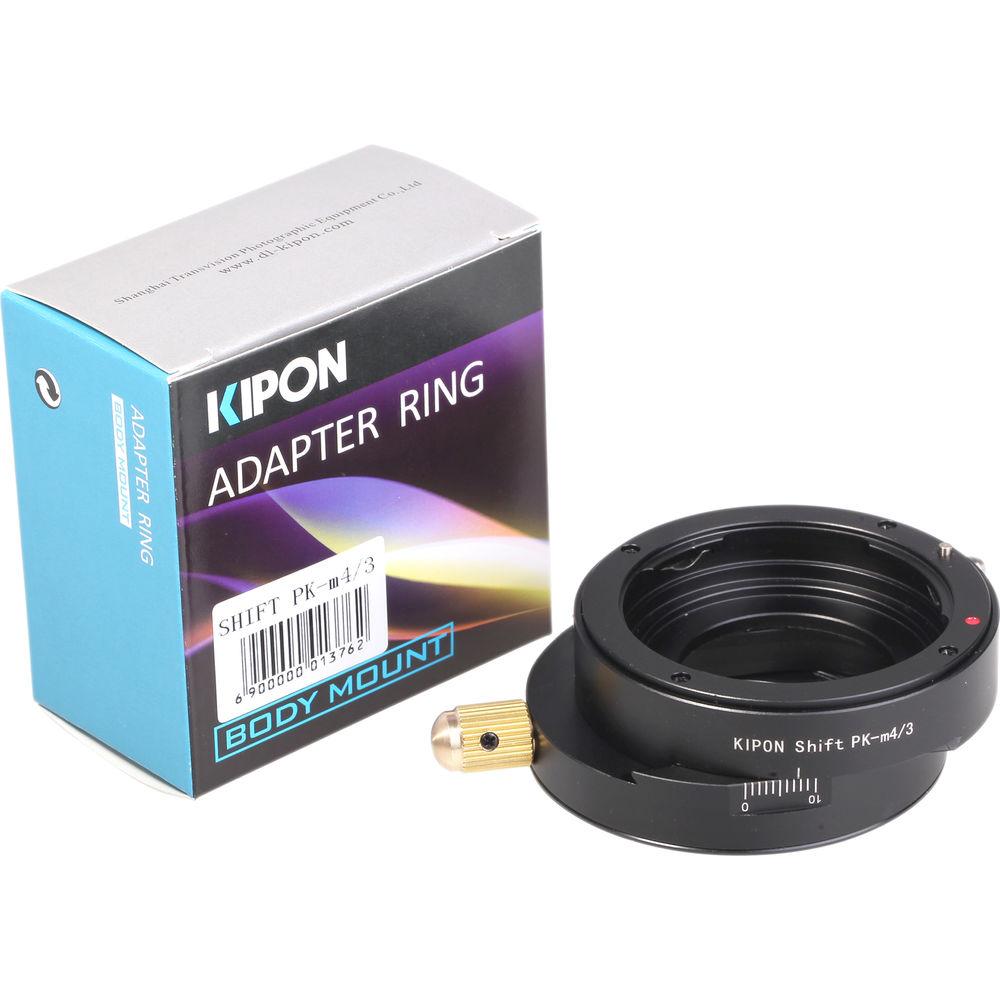 KIPON Lens Mount Adapter for Pentax K Lens to Micro Four Thirds-Mount Camera with Shift Functionality