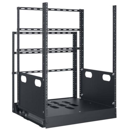 Lowell Manufacturing Rack-Pull and Turn System-14U, 2-Slides, 19" Deep