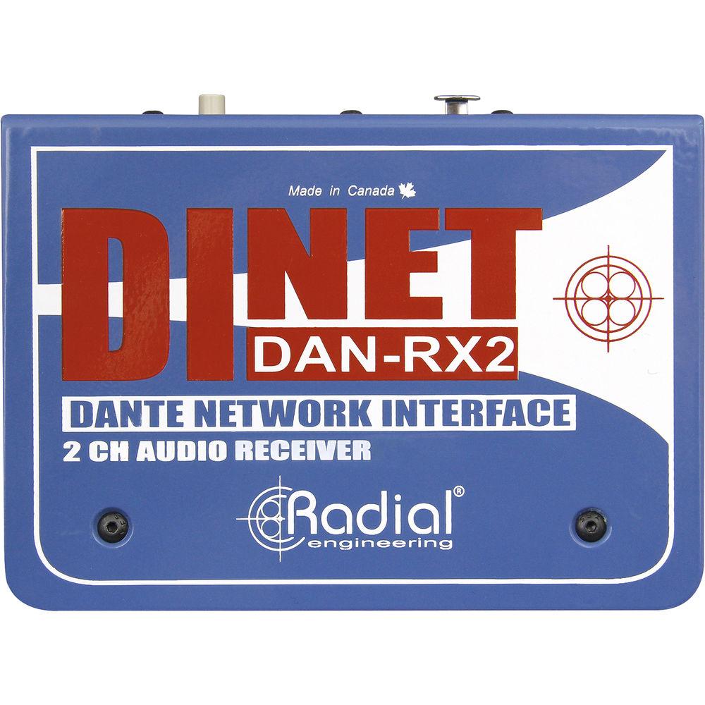 Radial Engineering DiNET DAN-RX2 2-Channel Dante Network Receiver, Radial, Engineering, DiNET, DAN-RX2, 2-Channel, Dante, Network, Receiver