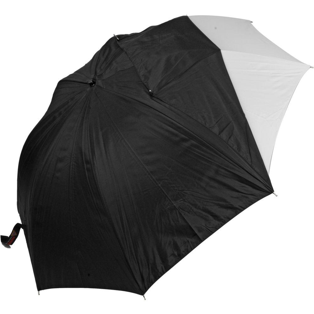 Photoflex Convertible Umbrella - White Satin with Removable Black Cover - 30