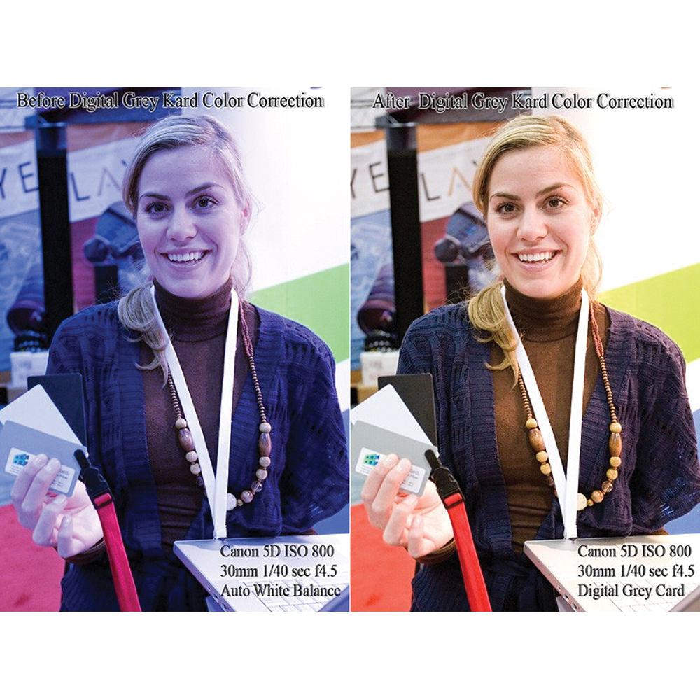 DGK Color Tools Digital Gray Kard Premium White Balance Card Set with Premium Lanyard