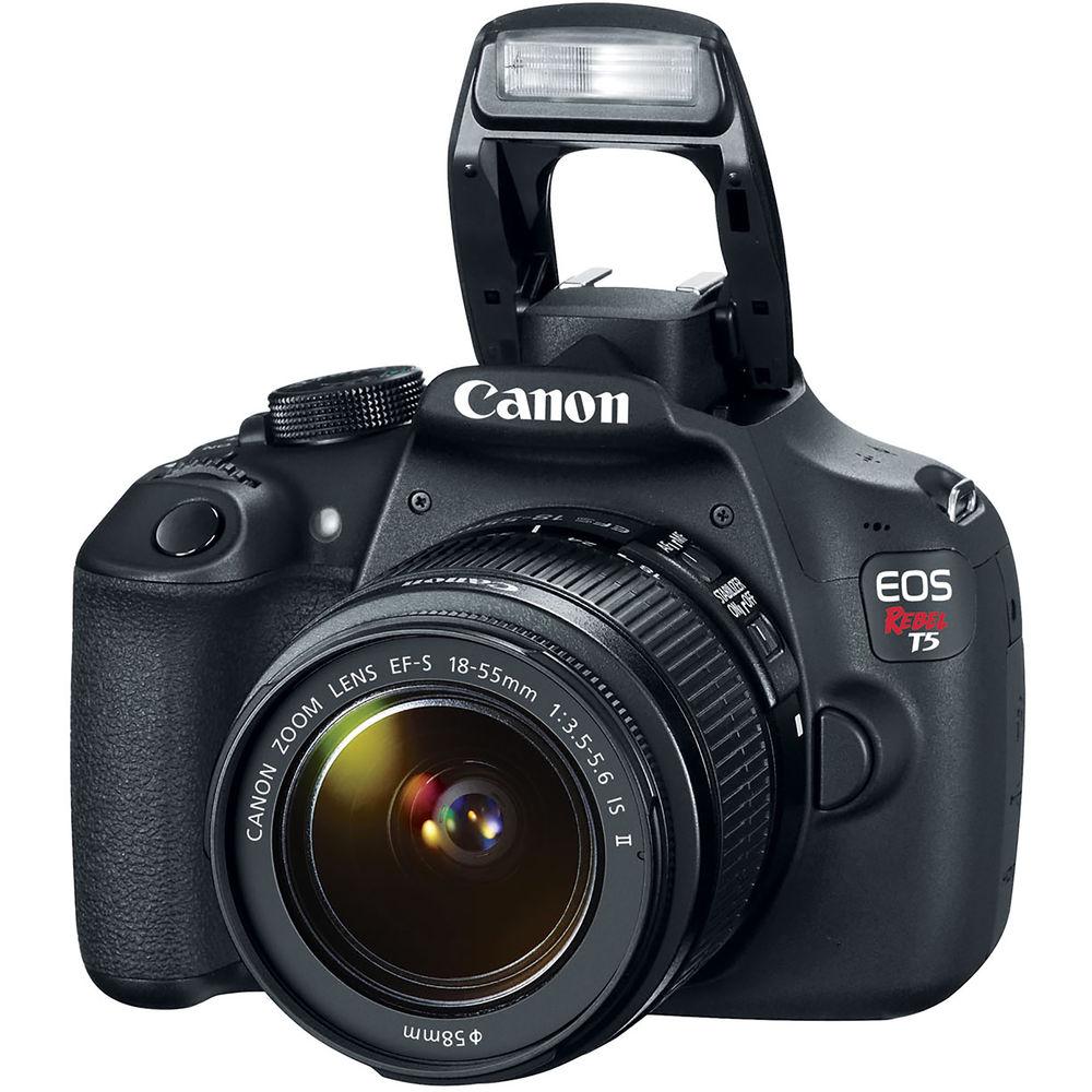Canon EOS Rebel T5 DSLR Camera with 18-55mm Lens - Refurbished