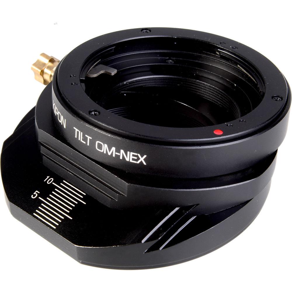 KIPON Lens Mount Adapter for Olympus OM Lens to Sony E-Mount Camera With Tilt Functionality