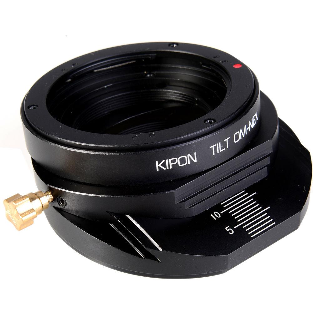 KIPON Lens Mount Adapter for Olympus OM Lens to Sony E-Mount Camera With Tilt Functionality