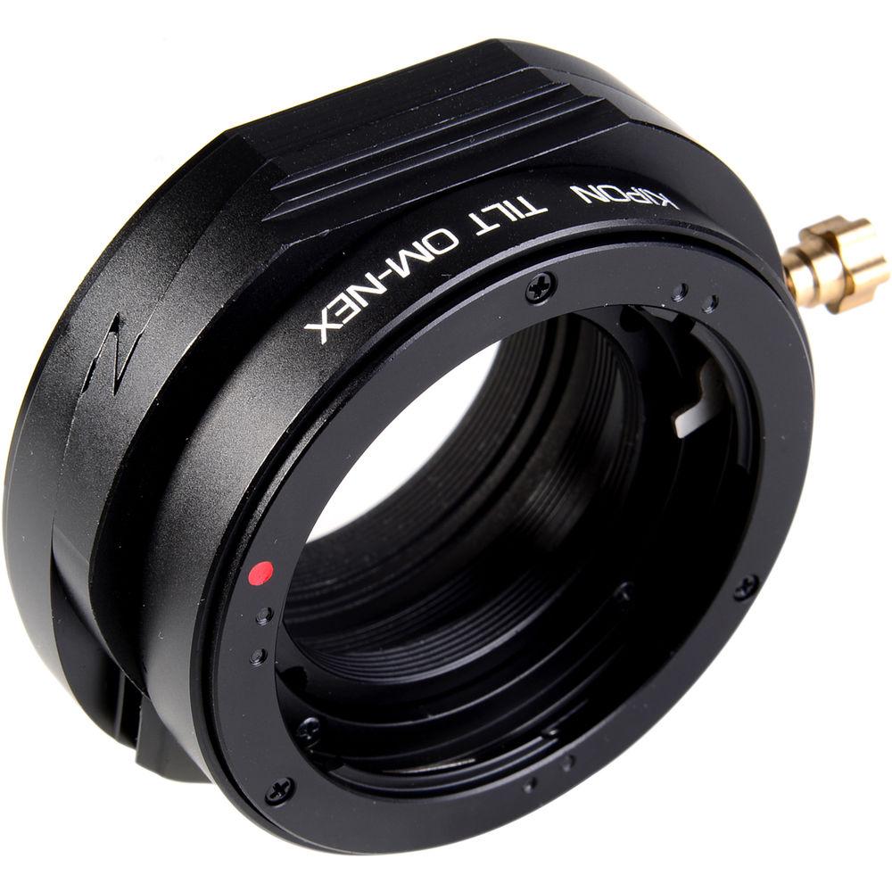 KIPON Lens Mount Adapter for Olympus OM Lens to Sony E-Mount Camera With Tilt Functionality