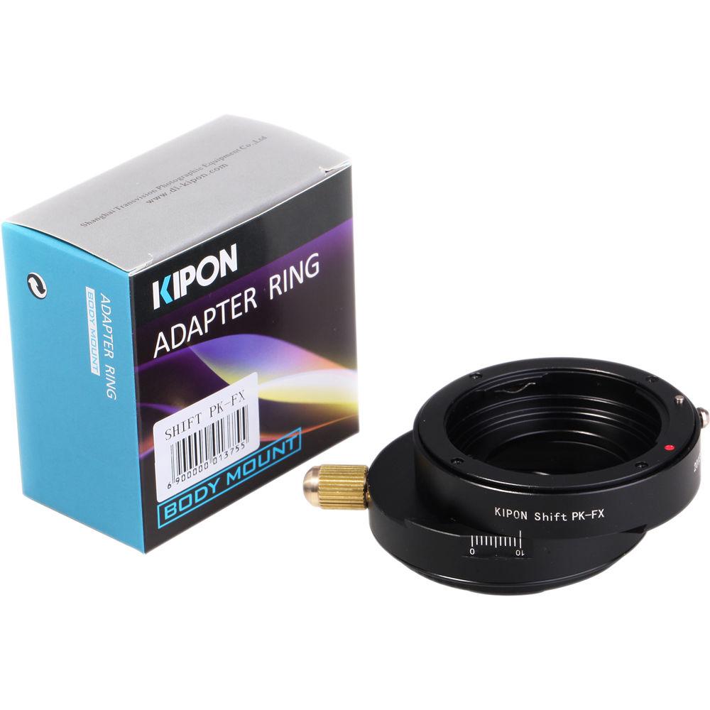 KIPON Shift Lens Adapter for Pentax K Lens to FUJIFILM FX Camera
