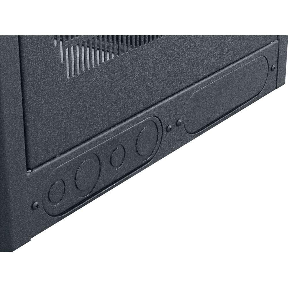 Lowell Manufacturing Rack-Gangable-40U 42"Deep, 2-Pair Rails, Rear Door