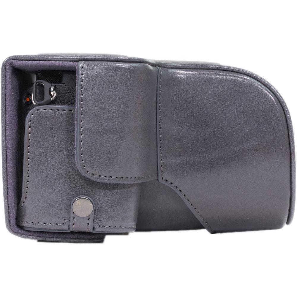 MegaGear Ever Ready PU Leather Case & Strap for Sony a6500 with 16-70mm Lens