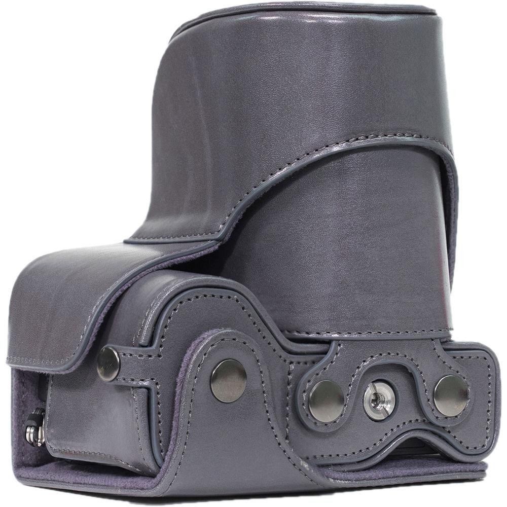 MegaGear Ever Ready PU Leather Case & Strap for Sony a6500 with 16-70mm Lens