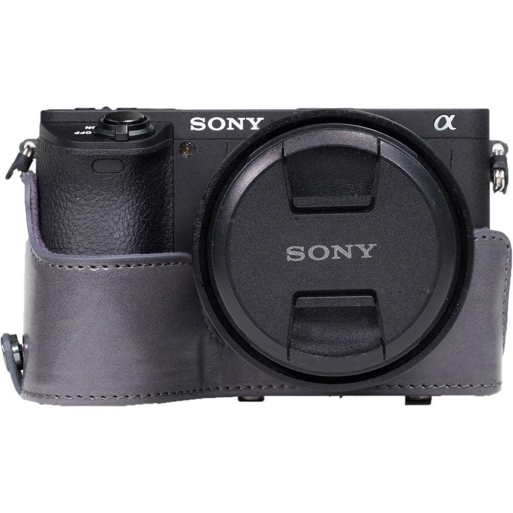 MegaGear Ever Ready PU Leather Case & Strap for Sony a6500 with 16-70mm Lens