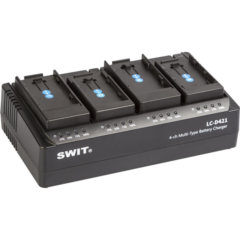 SWIT 4-Ch Simultanoues Chager For The Swit S-8U95 93 S-8U65 63 Sony BP-U Series