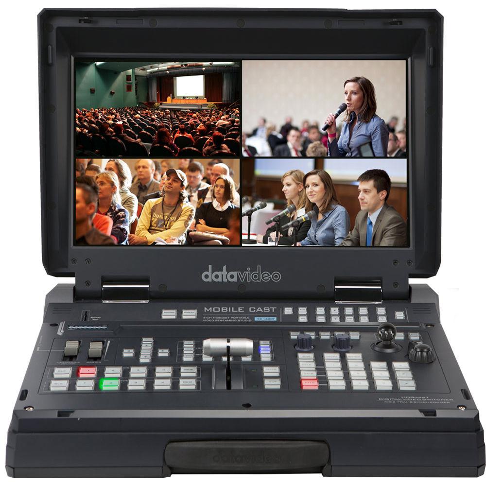 Datavideo HS-1600T Mobile Studio Kit with 3 x PTC-140T, Wall Mounts, and TLM-700K