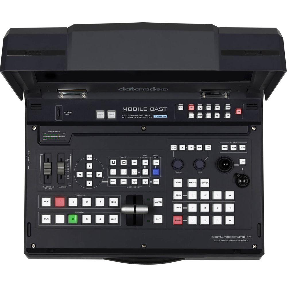Datavideo HS-1600T Mobile Studio Kit with 3 x PTC-140T, Wall Mounts, and TLM-700K