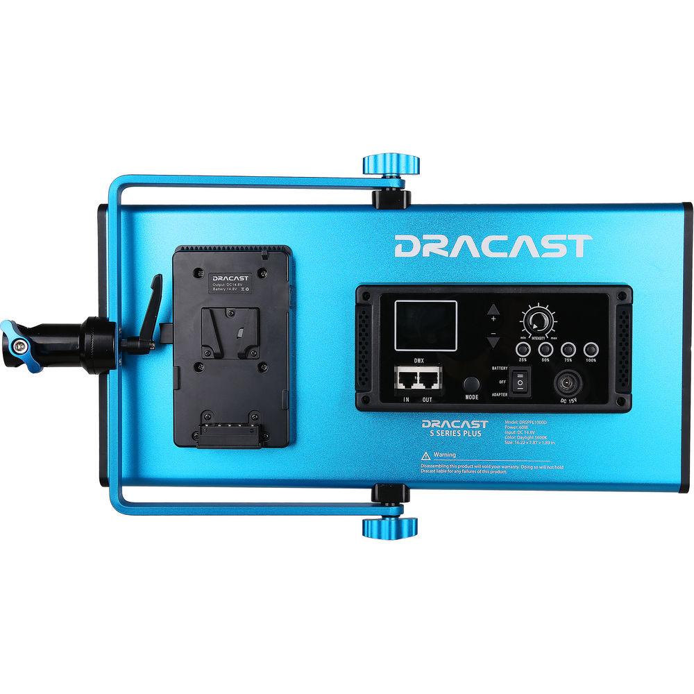 Dracast S-Series Plus Daylight LED1000 Panel with V-Mount Battery Plate