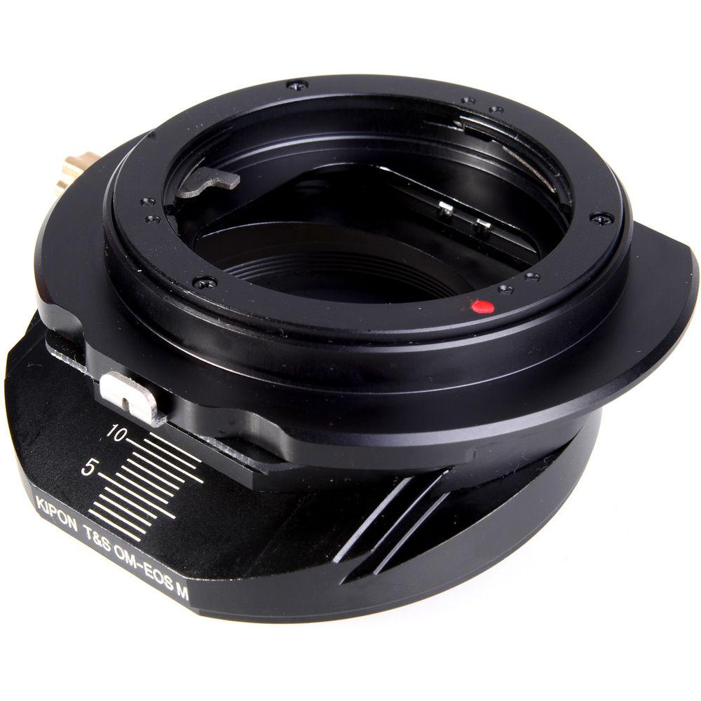 KIPON Lens Mount Adapter for Olympus OM Lens to Canon EF-M-Mount Camera with Tilt & Shift Functionality