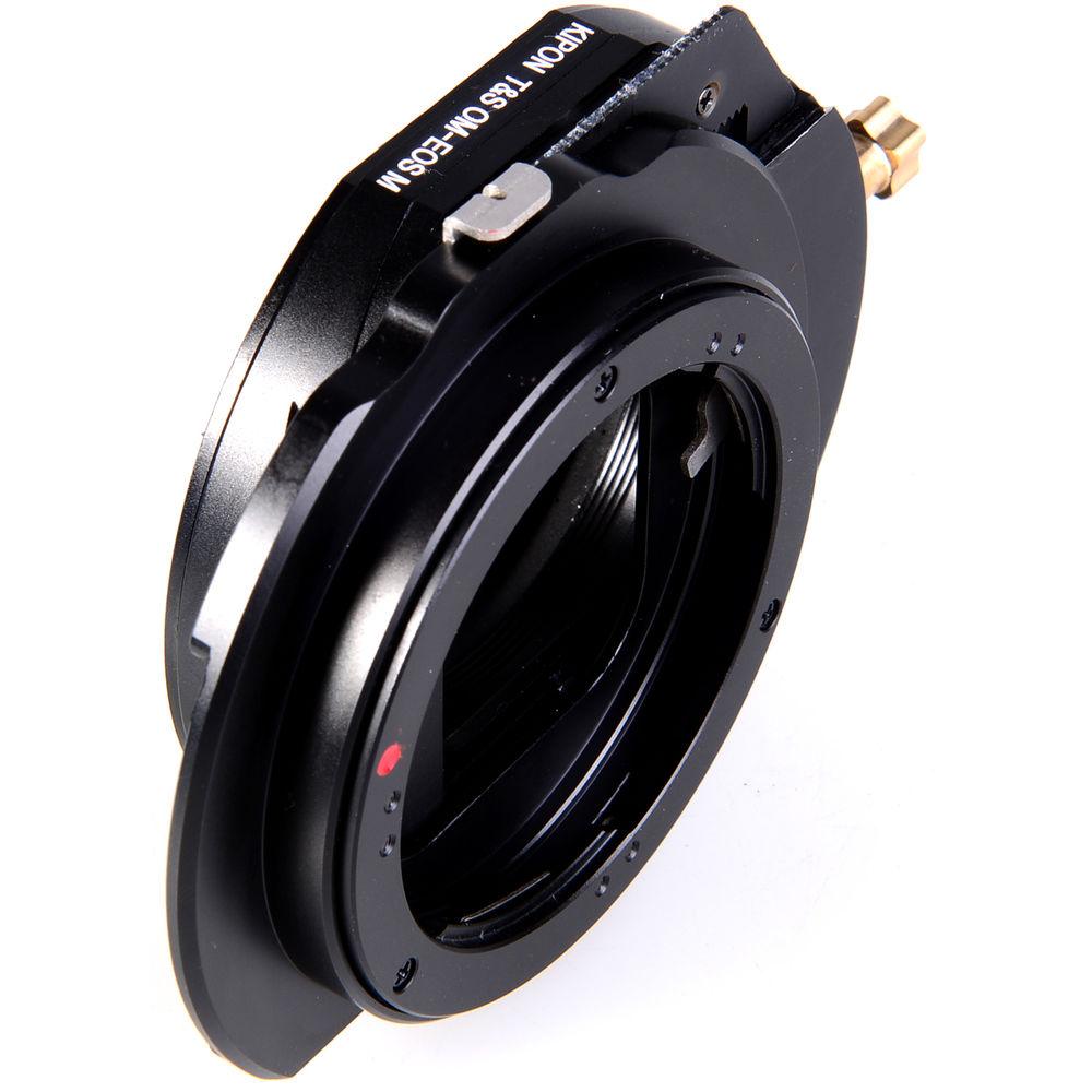 KIPON Lens Mount Adapter for Olympus OM Lens to Canon EF-M-Mount Camera with Tilt & Shift Functionality