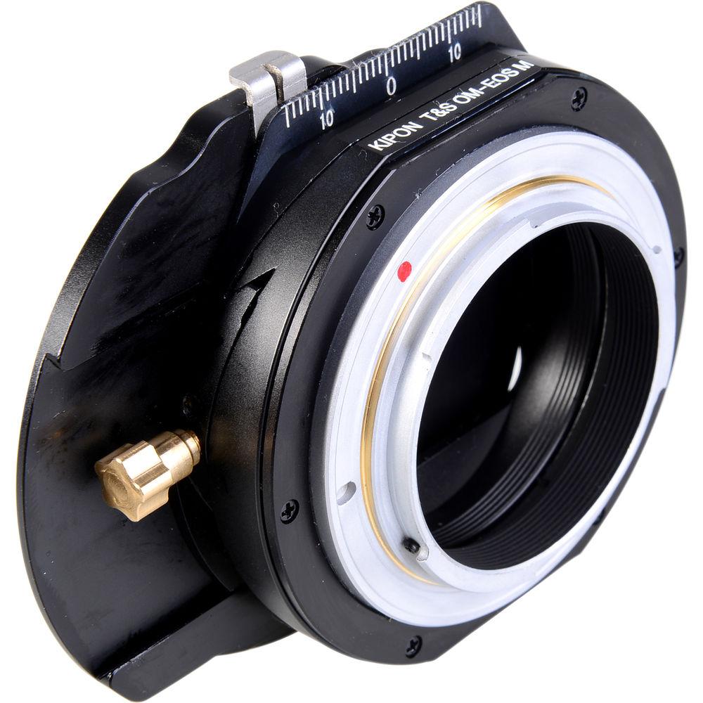 KIPON Lens Mount Adapter for Olympus OM Lens to Canon EF-M-Mount Camera with Tilt & Shift Functionality
