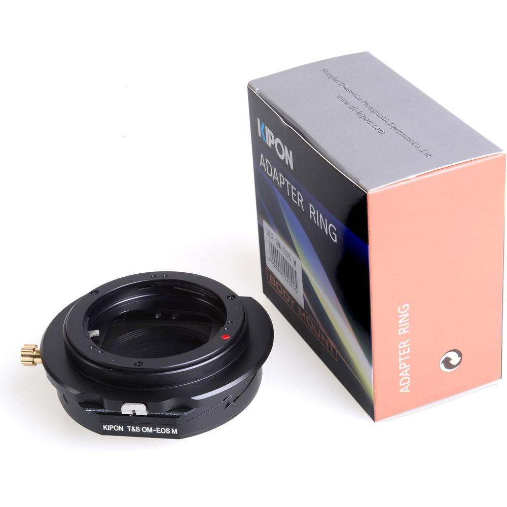 KIPON Lens Mount Adapter for Olympus OM Lens to Canon EF-M-Mount Camera with Tilt & Shift Functionality
