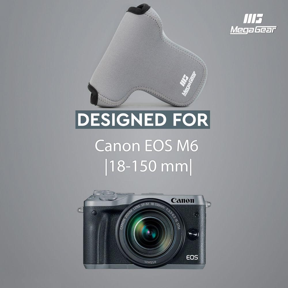 MegaGear Ultra-Light Neoprene Case for Canon EOS M6 with 18-150mm Lens