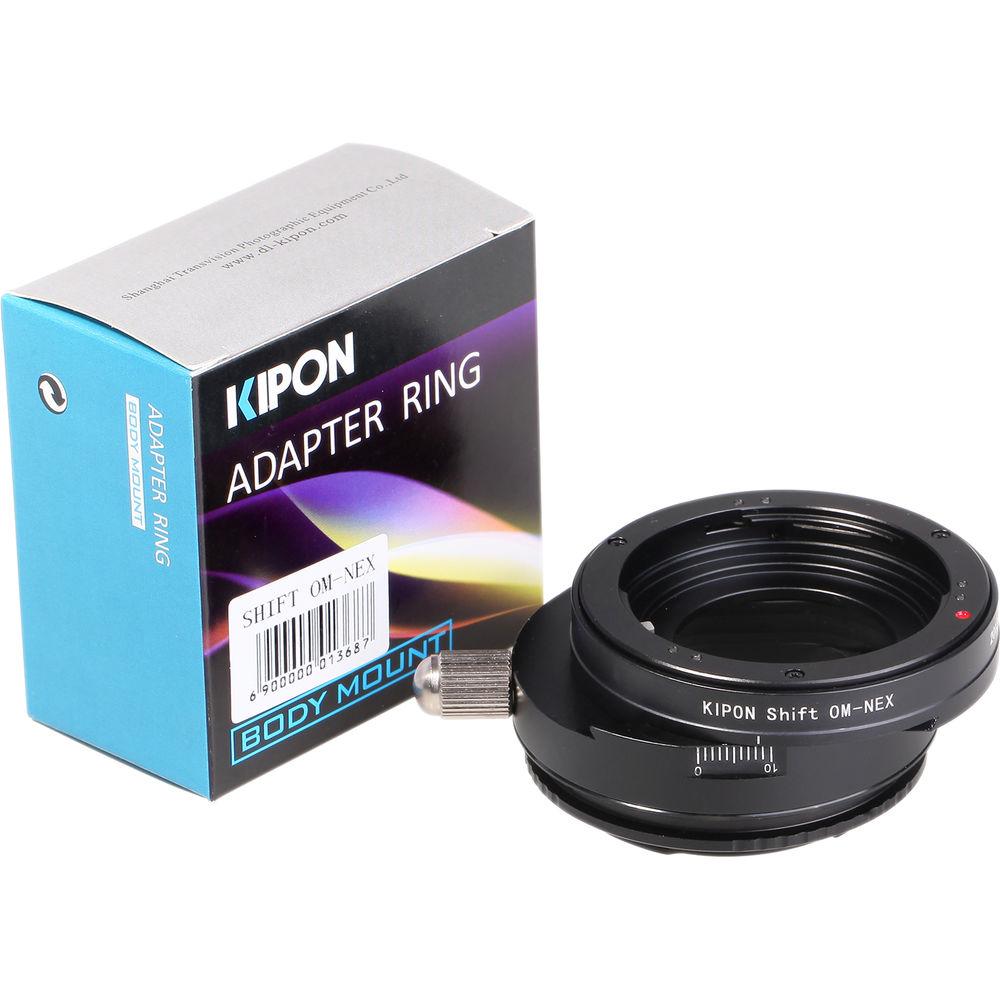 KIPON Lens Mount Adapter for Olympus OM Lens to Sony E-Mount Camera With Shift Functionality