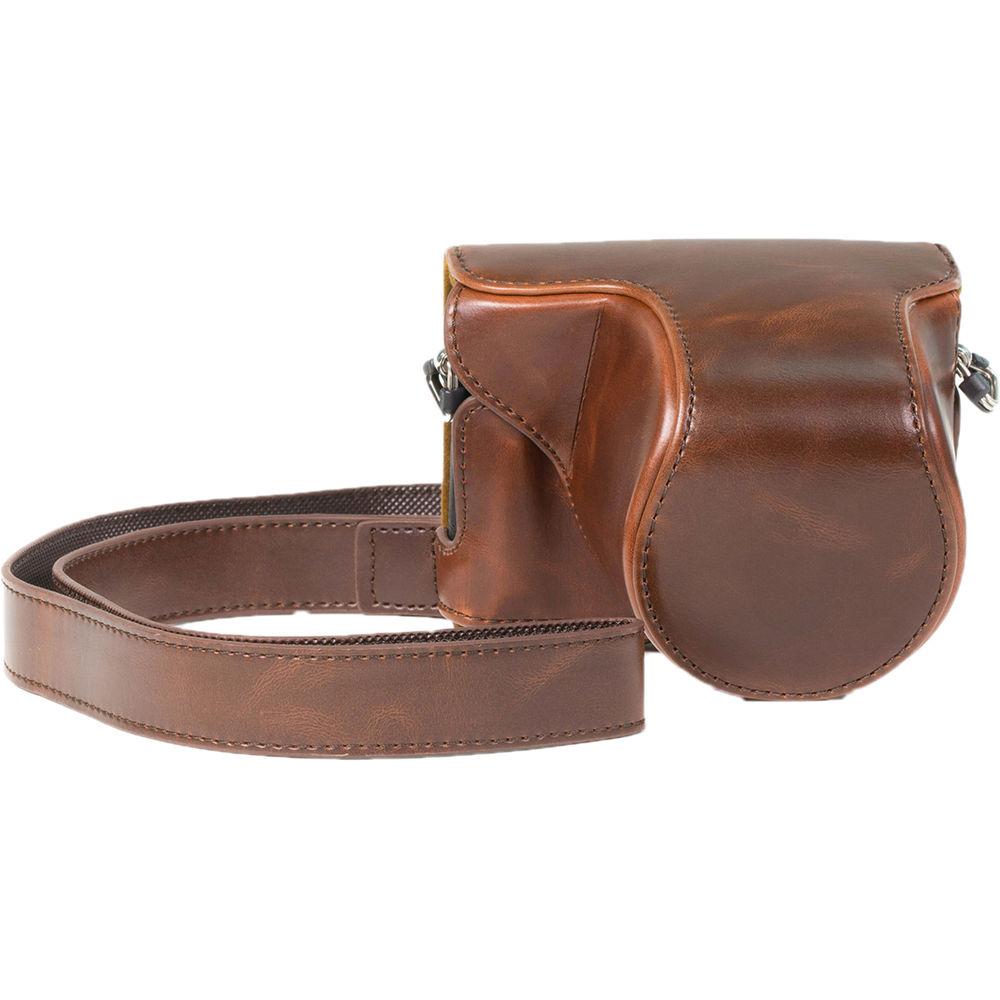 MegaGear Ever Ready PU Leather Case and Strap for Panasonic LUMIX DMC-GM1 with 12-32mm Lens