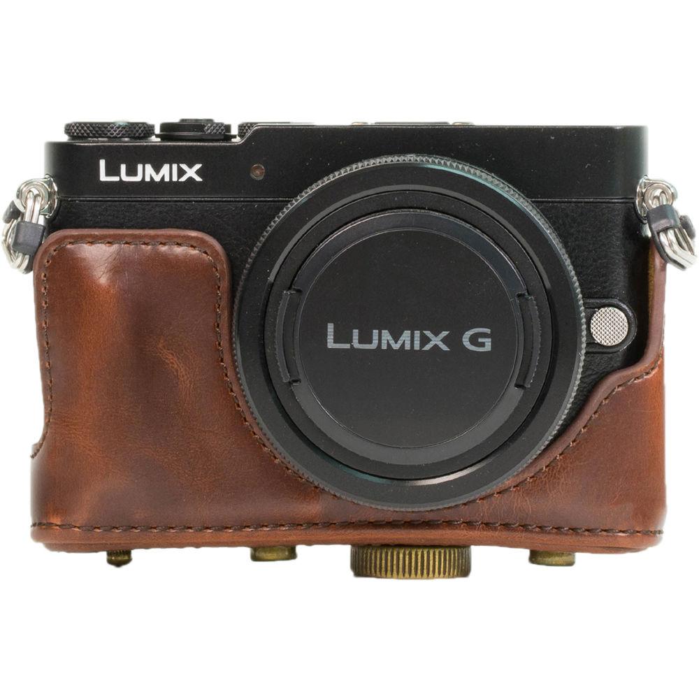 MegaGear Ever Ready PU Leather Case and Strap for Panasonic LUMIX DMC-GM1 with 12-32mm Lens