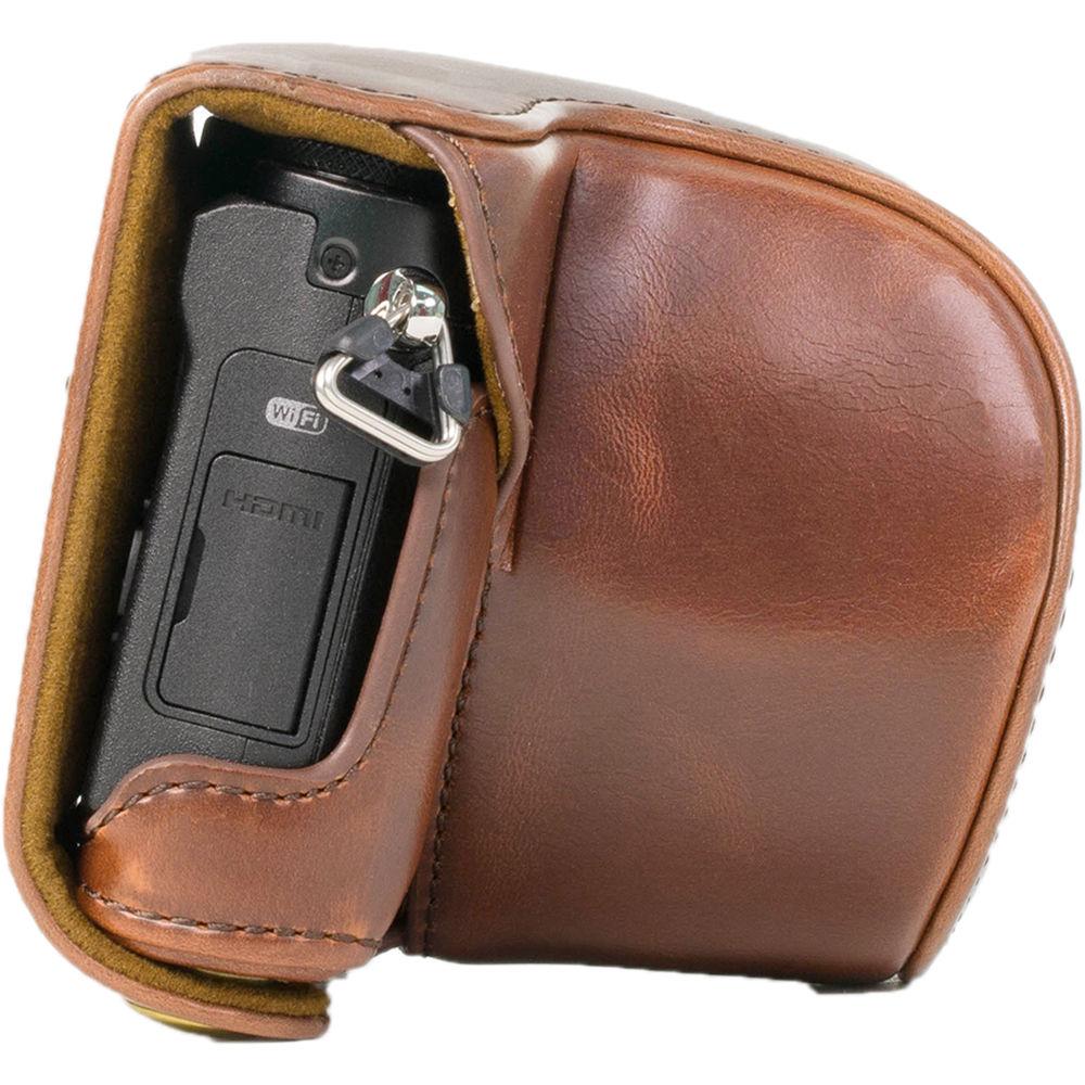 MegaGear Ever Ready PU Leather Case and Strap for Panasonic LUMIX DMC-GM1 with 12-32mm Lens