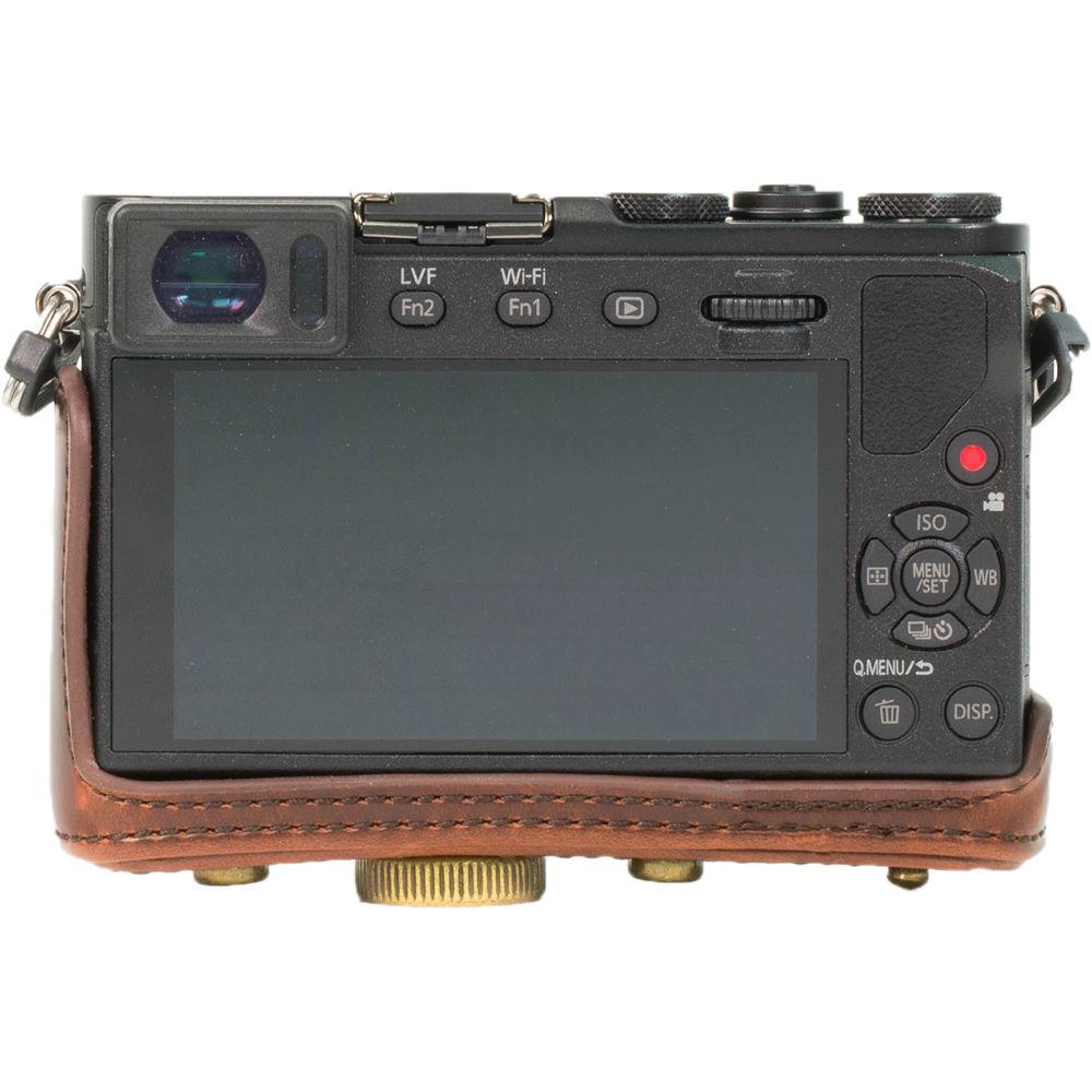 MegaGear Ever Ready PU Leather Case and Strap for Panasonic LUMIX DMC-GM1 with 12-32mm Lens