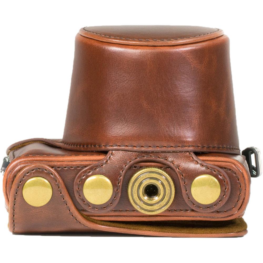 MegaGear Ever Ready PU Leather Case and Strap for Panasonic LUMIX DMC-GM1 with 12-32mm Lens