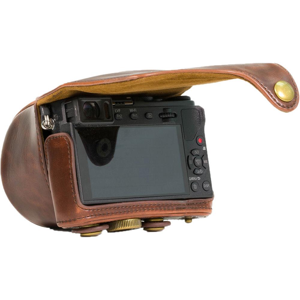 MegaGear Ever Ready PU Leather Case and Strap for Panasonic LUMIX DMC-GM1 with 12-32mm Lens