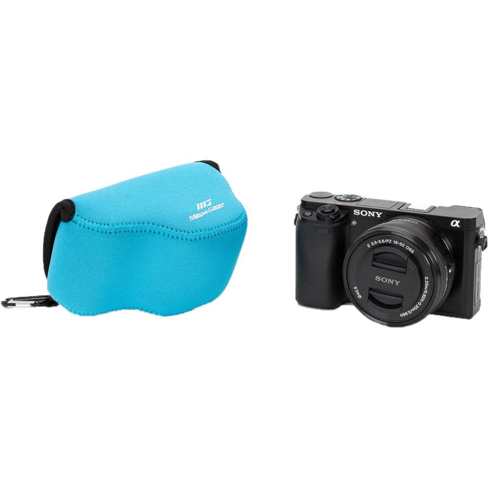 MegaGear Ultra-Light Neoprene Case for Sony Alpha NEX-5R, NEX-5N, or NEX-5 with 16-50mm