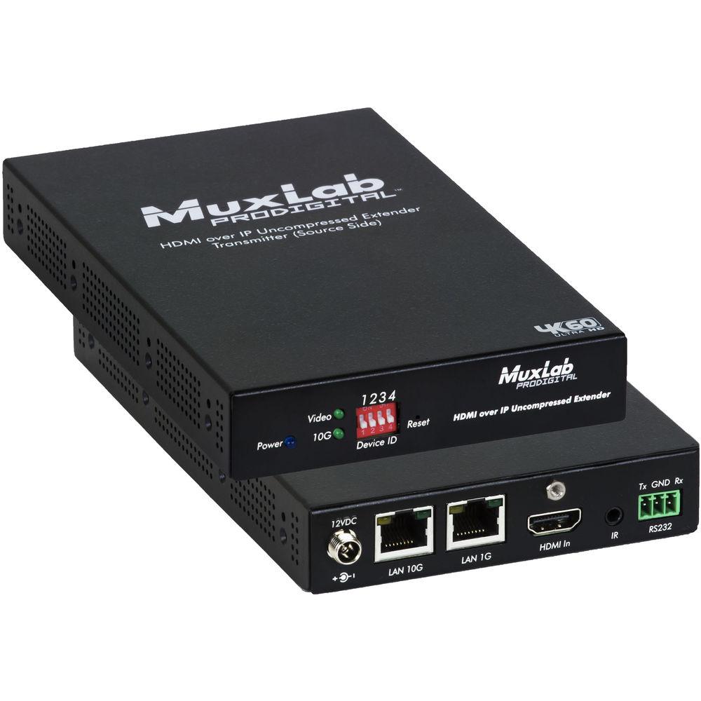 MuxLab 4K 60 HDMI over IP Uncompressed Transmitter, MuxLab, 4K, 60, HDMI, over, IP, Uncompressed, Transmitter