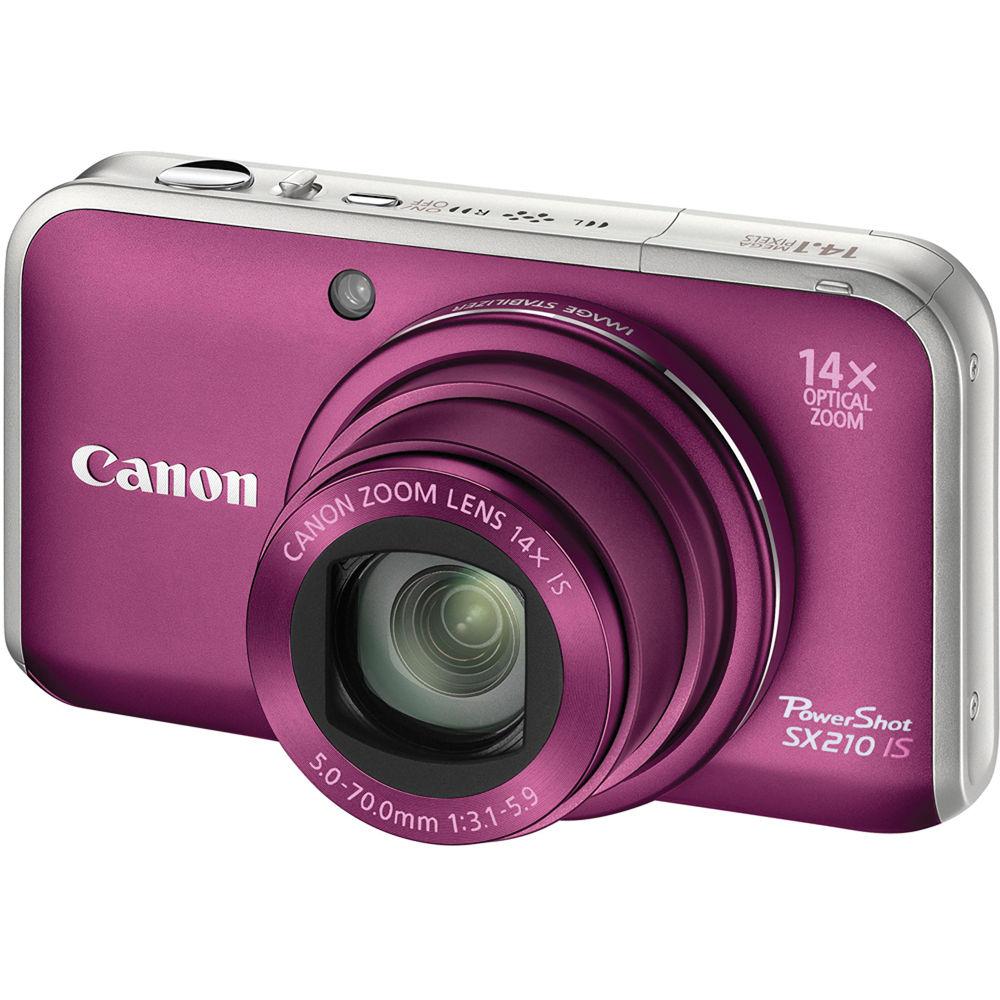 Canon PowerShot SX210 IS Digital Camera - Refurbished