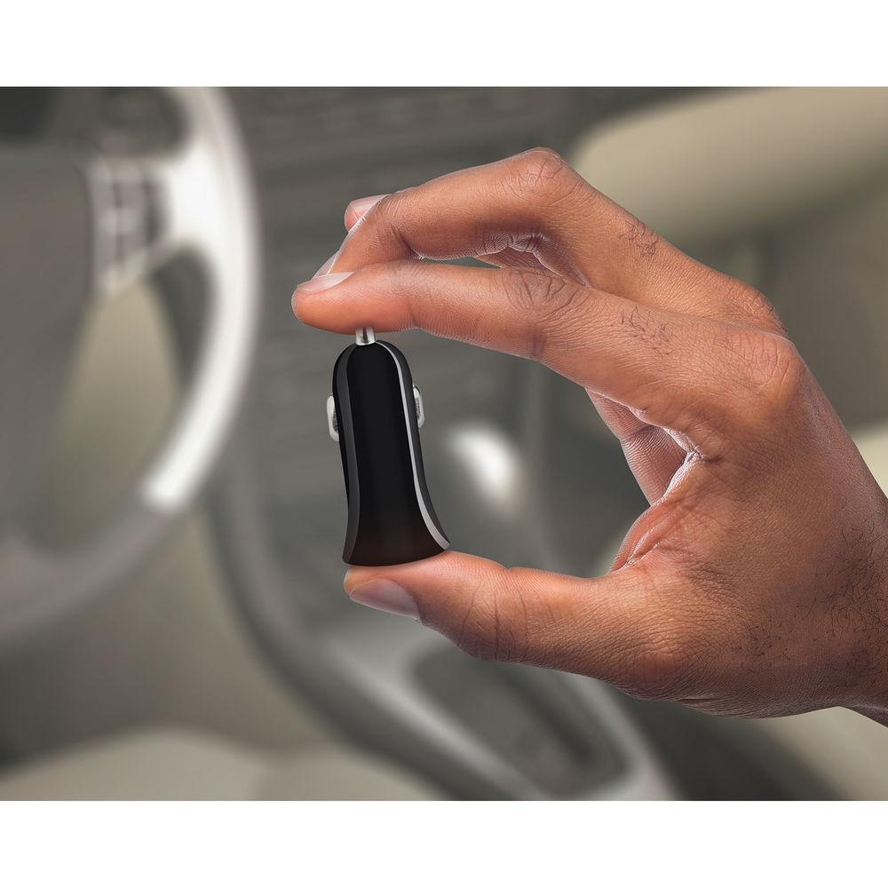 HyperGear Rapid 2.4A USB Car Charger with Hybrid Micro-USB to USB Type-C Cable