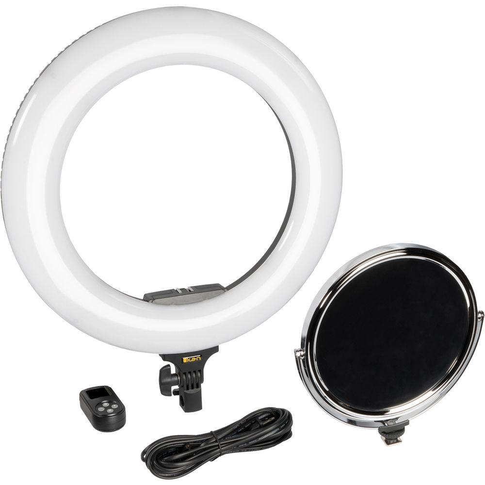 ikan Oryon LED Bi-Color Ring Light with Make-Up Mirror