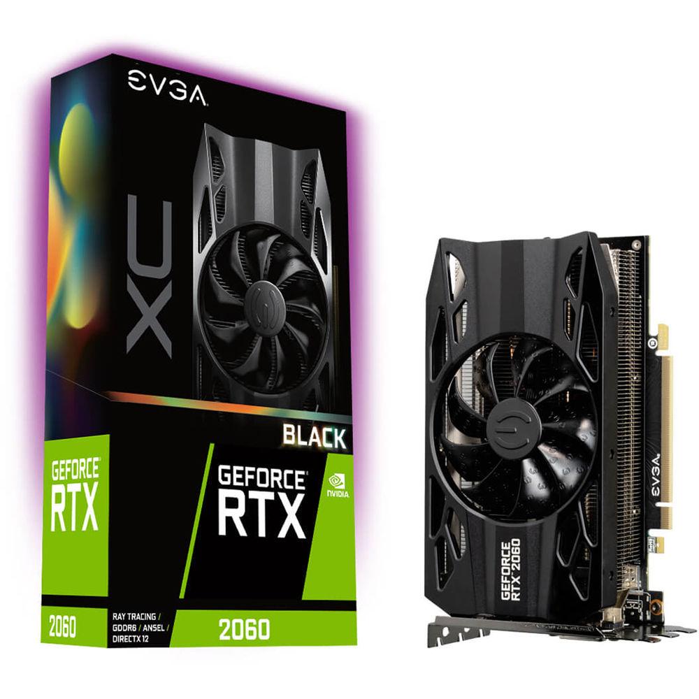 EVGA GeForce RTX 2060 XC Black Graphics Card, EVGA, GeForce, RTX, 2060, XC, Black, Graphics, Card