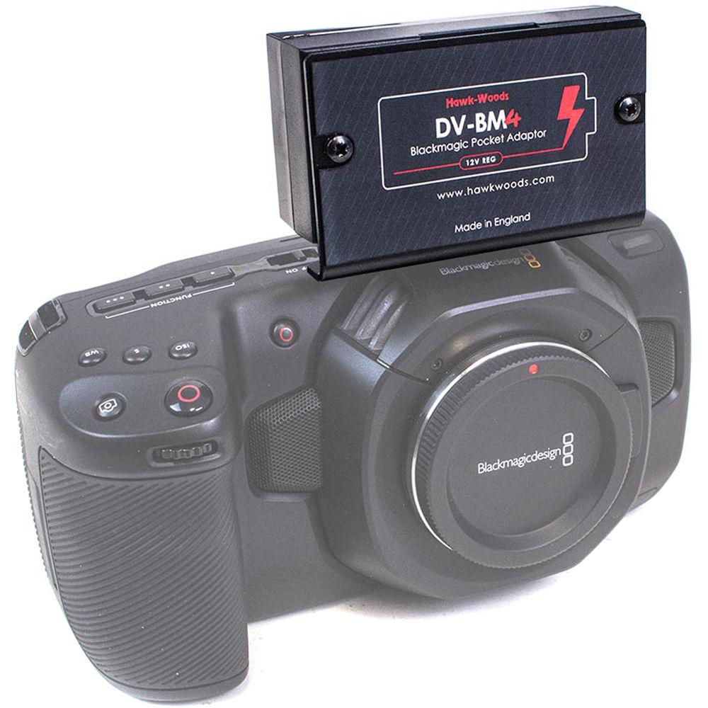 Hawk-Woods DV-BM4 Top-Mount L-Series Power Adapter for BMPCC 4K