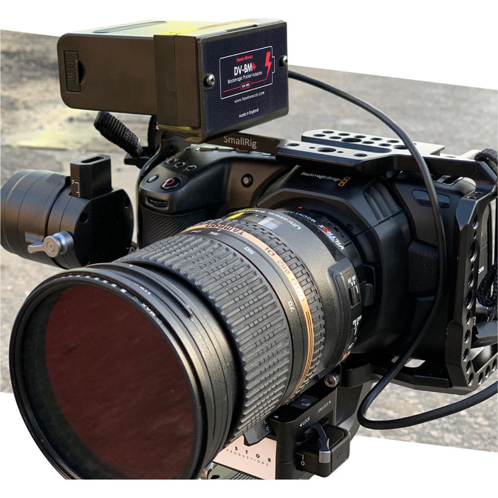 Hawk-Woods DV-BM4 Top-Mount L-Series Power Adapter for BMPCC 4K