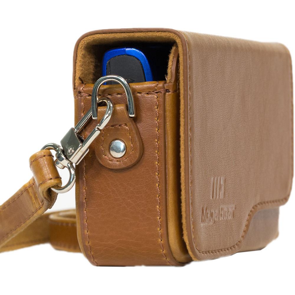 MegaGear Leather Case with Strap for Select Canon PowerShot Cameras