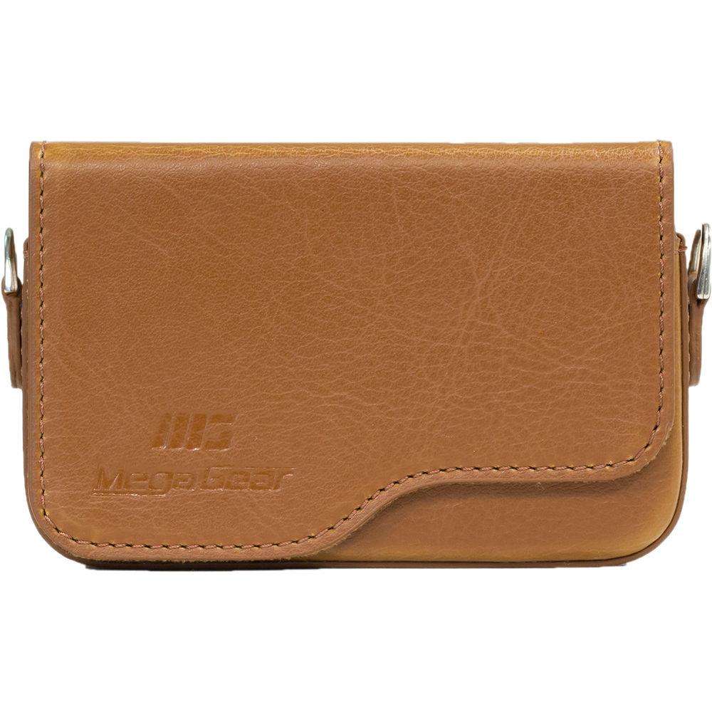MegaGear Leather Case with Strap for Select Canon PowerShot Cameras