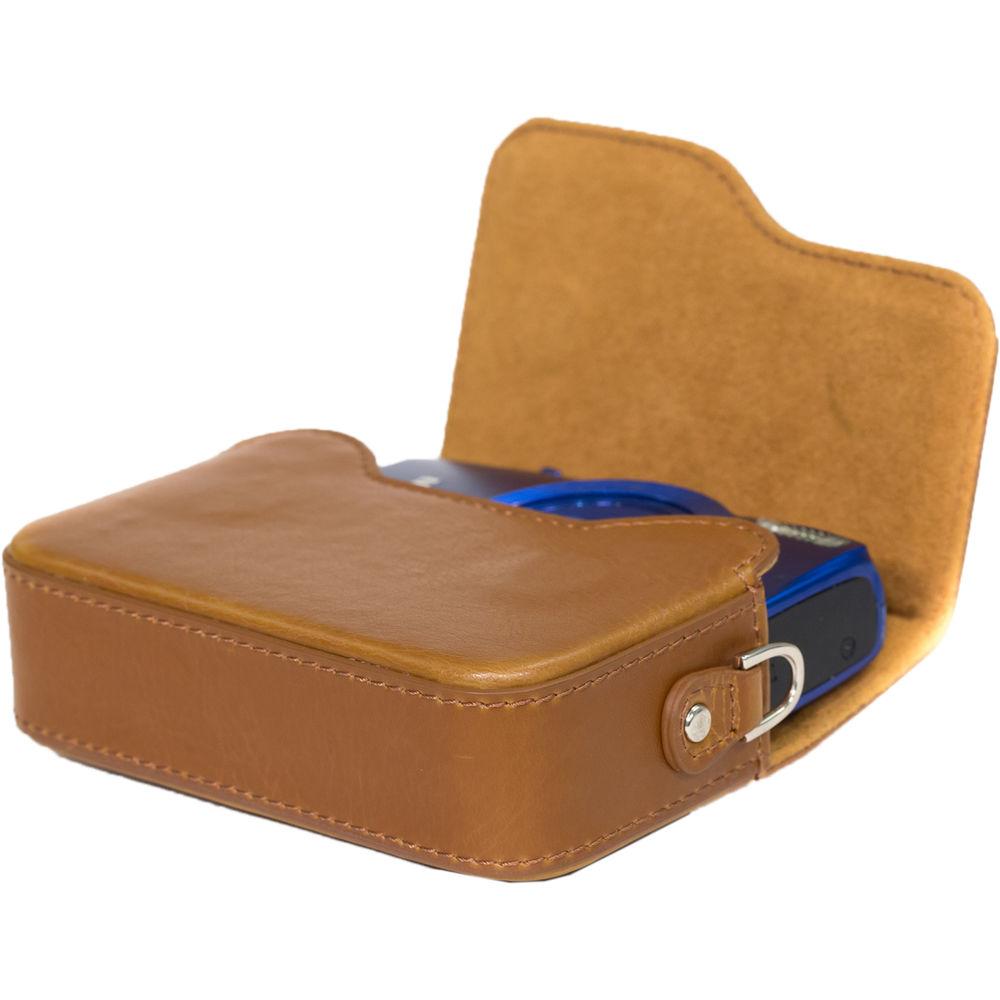 MegaGear Leather Case with Strap for Select Canon PowerShot Cameras