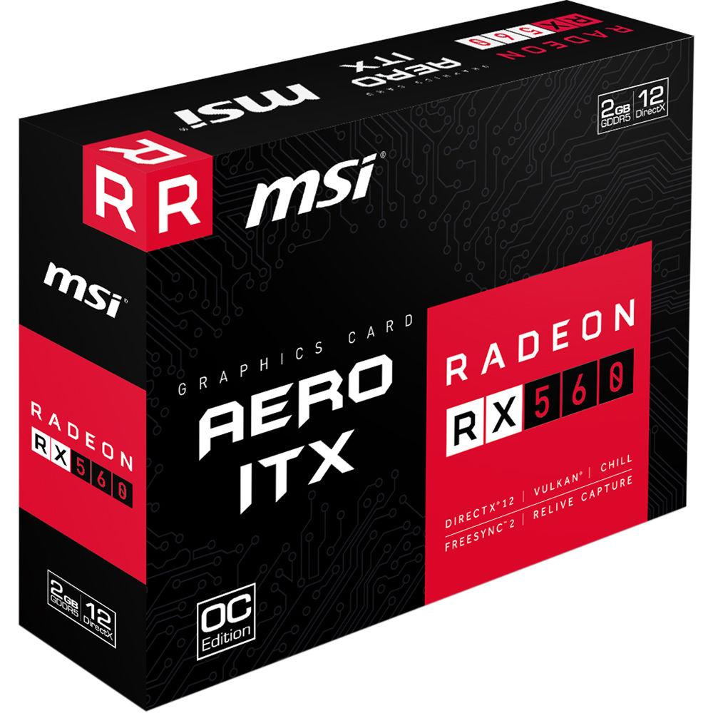 MSI Radeon RX 560 AERO ITX OC Graphics Card