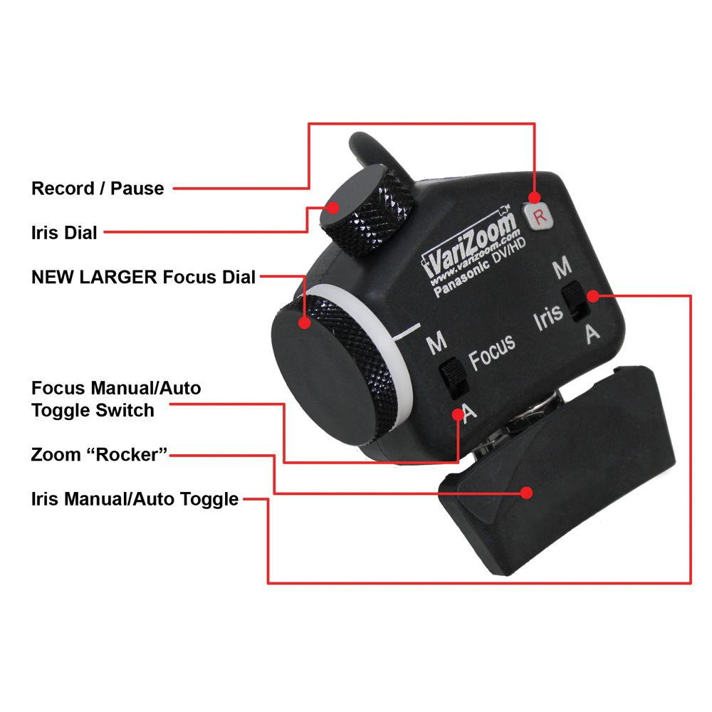 VariZoom VZ-ROCK-PZFI Zoom, Focus, and Iris Control for Select Panasonic Cameras, VariZoom, VZ-ROCK-PZFI, Zoom, Focus, Iris, Control, Select, Panasonic, Cameras