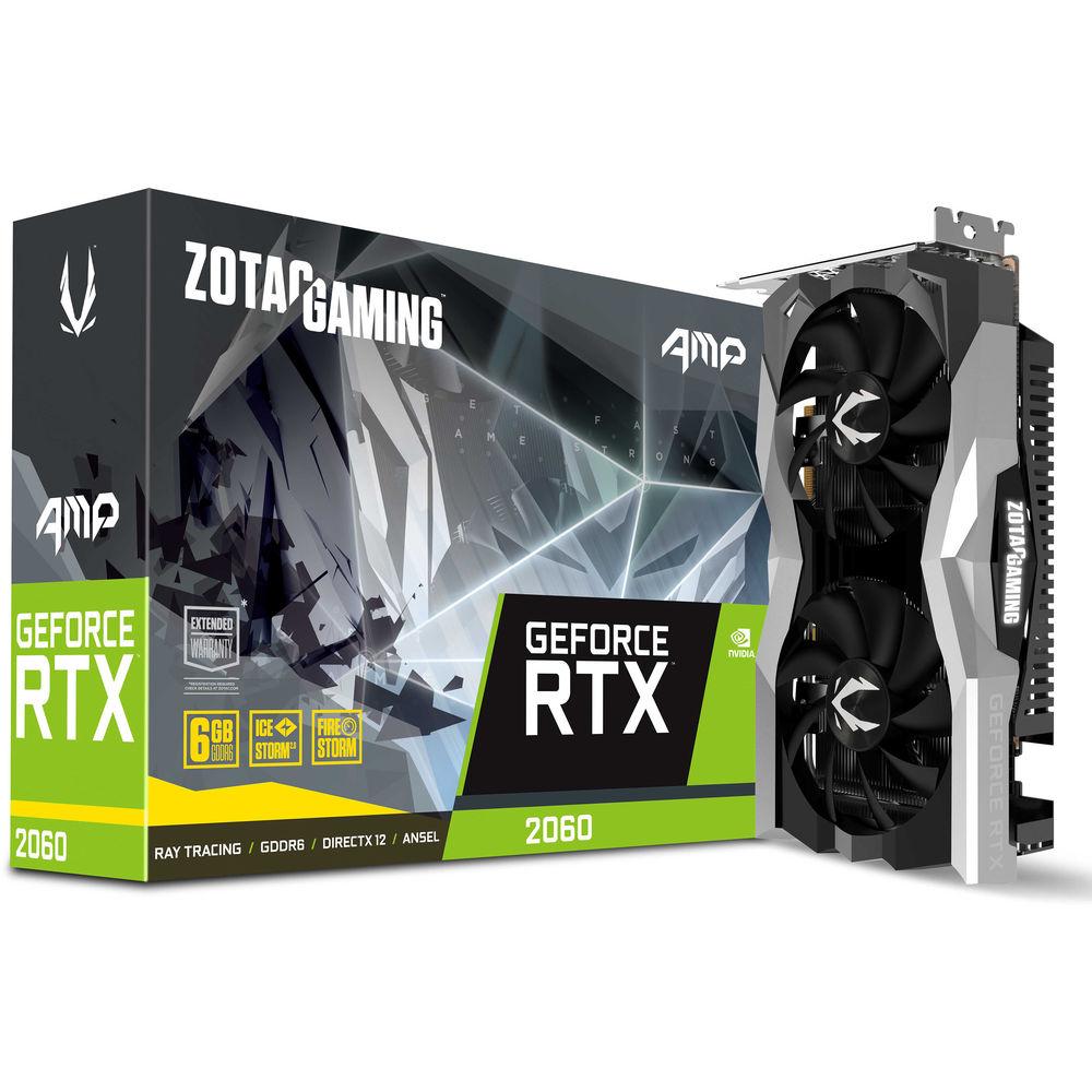 ZOTAC GAMING GeForce RTX 2060 AMP Graphics Card, ZOTAC, GAMING, GeForce, RTX, 2060, AMP, Graphics, Card
