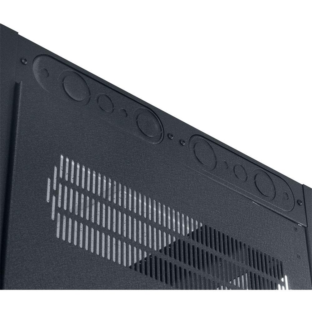 Lowell Manufacturing Rack-Gangable-44U 22"Deep, 1-Pair Rails, Rear Door